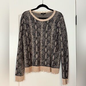Snakeskin Print Sweater